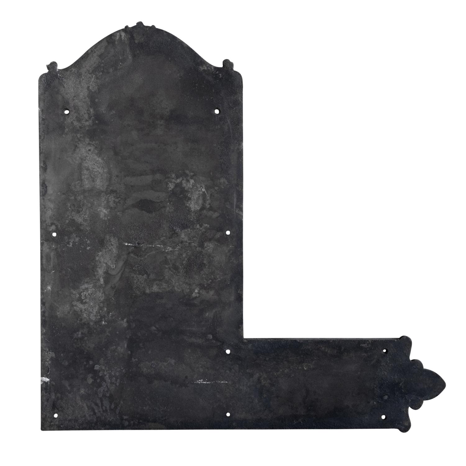 A Cast Iron Decorative Door Plate 18" W x .5" D x 18" H — United States, 19th Century