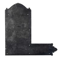 A Cast Iron Decorative Door Plate 18" W x .5" D x 18" H — United States, 19th Century