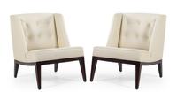 Edward Wormley (American, 1907-1995), Dunbar, c.1960, a pair of Janus Group lounge chairs