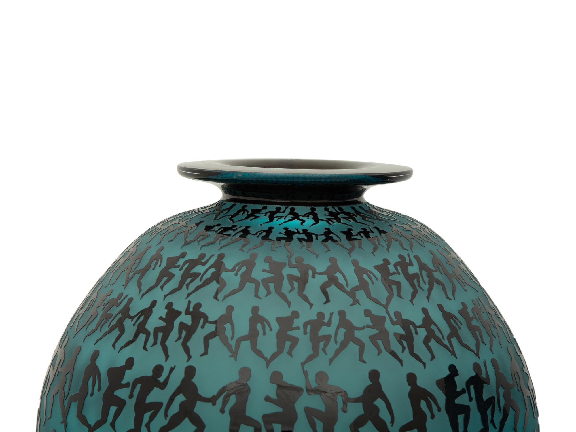 Two Men a Morphis Vases