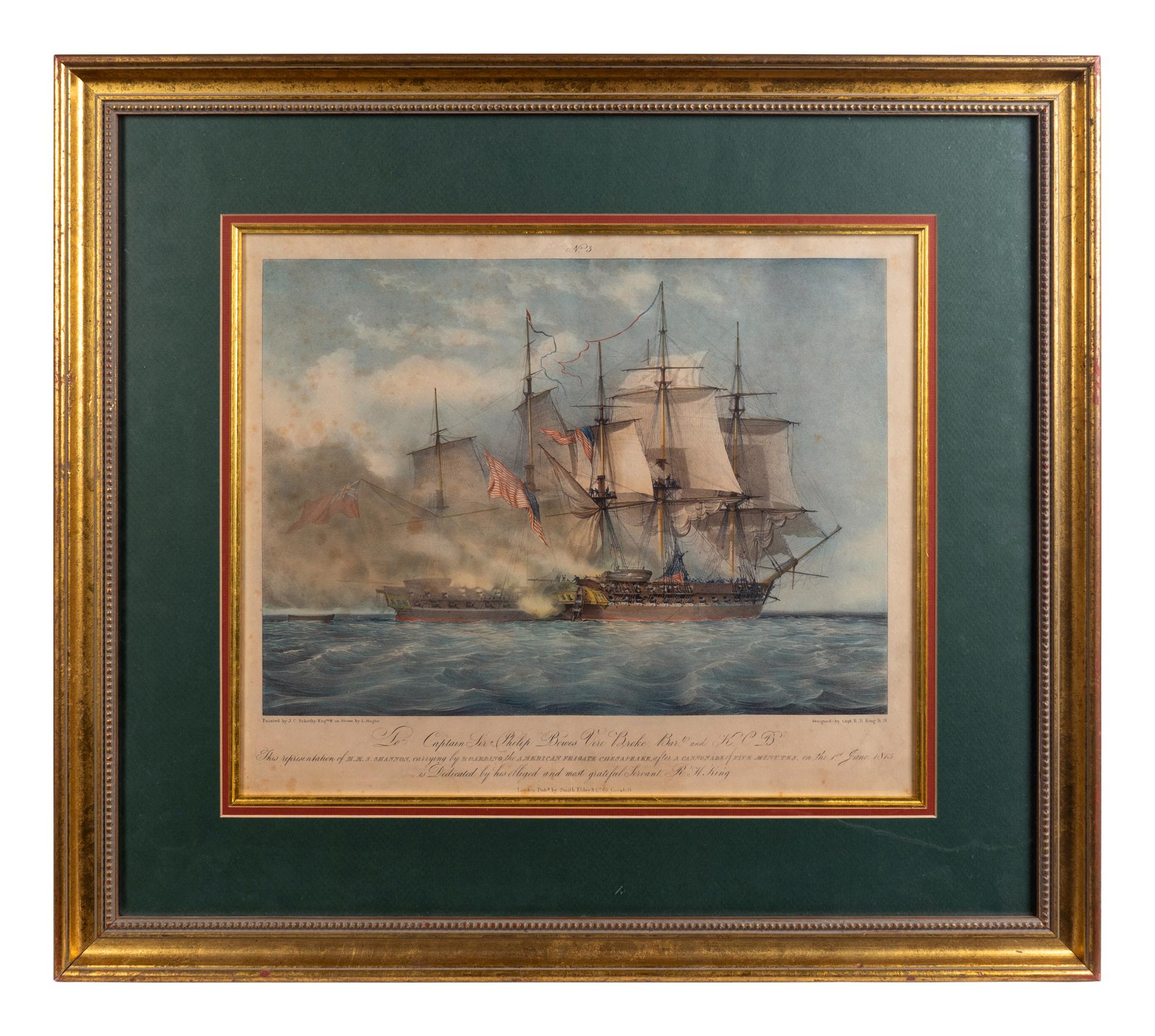A Pair of Nautical Lithographs