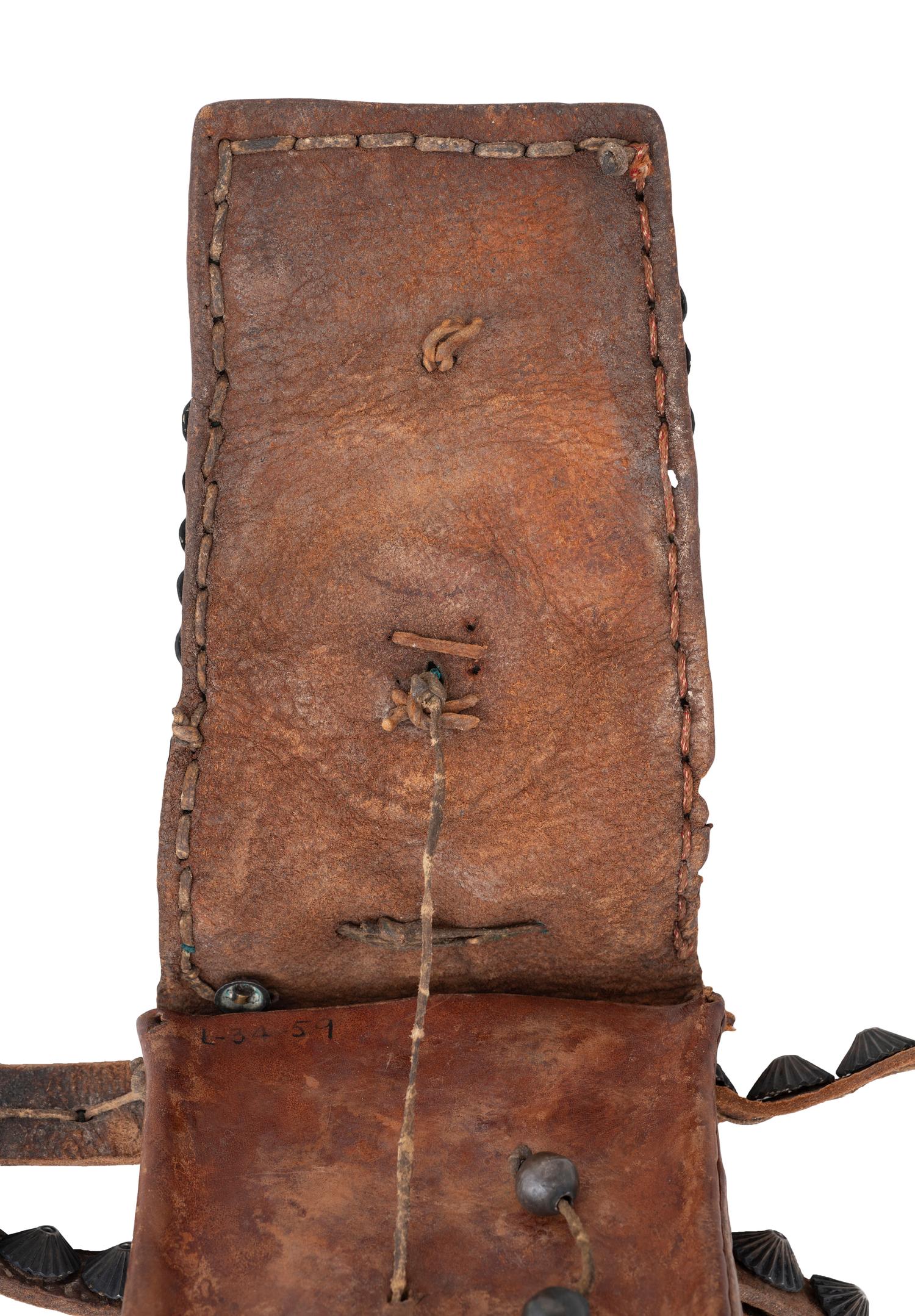 Navajo Bandolier Bag, with Silver Buttons, Collected by Hoffman Birney (1891-1958)