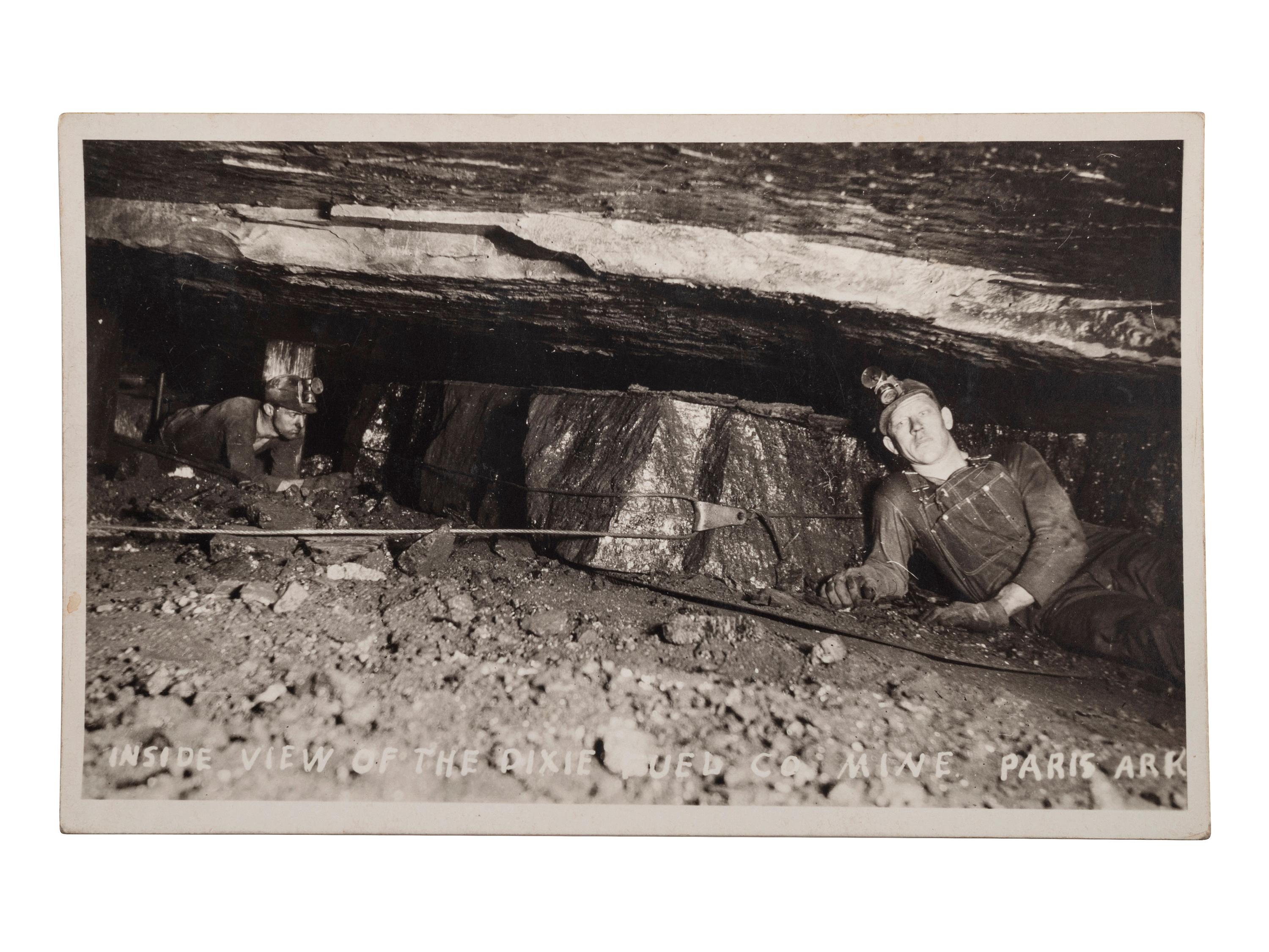 [MINING]. A group of approx. 80 RPPCs & photographs of mining and oil drilling.