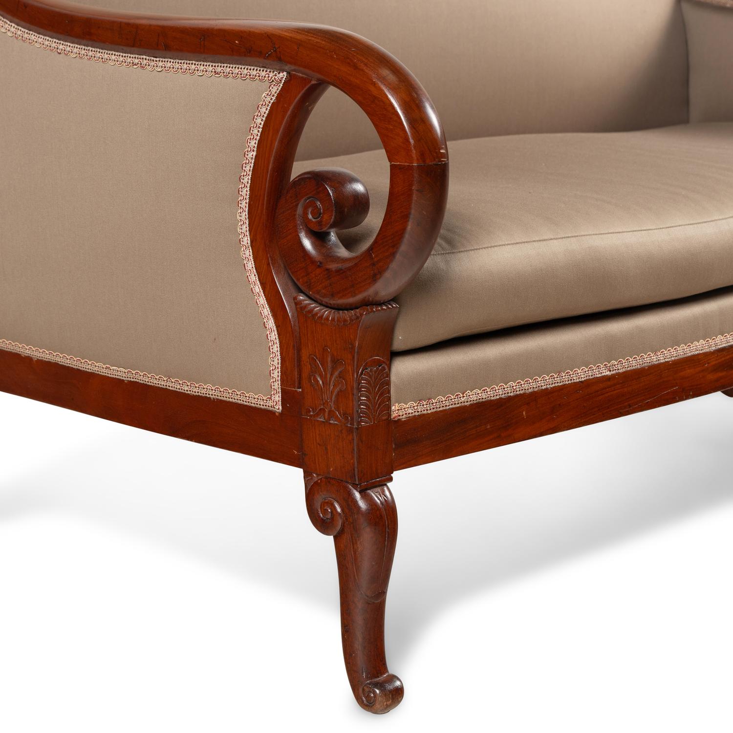 A North European Mahogany Settee