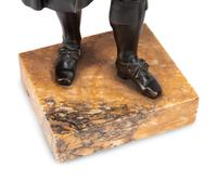A Pair of French Patinated Bronze Figures of Gentlemen