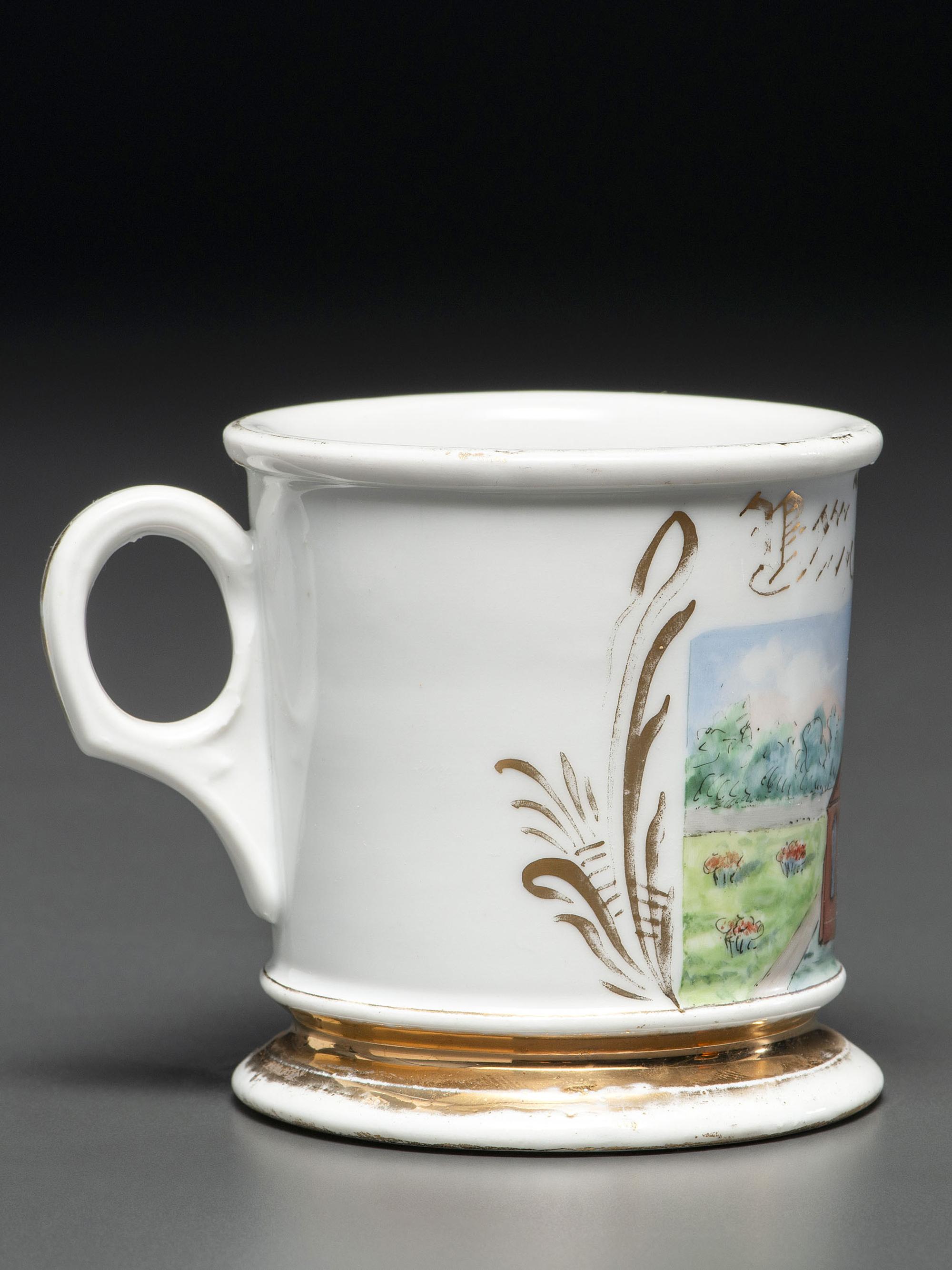 A Clergyman's Porcelain Occupational Shaving Mug