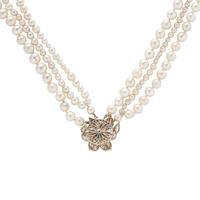 MULTI STRAND CULTURED PEARL NECKLACE