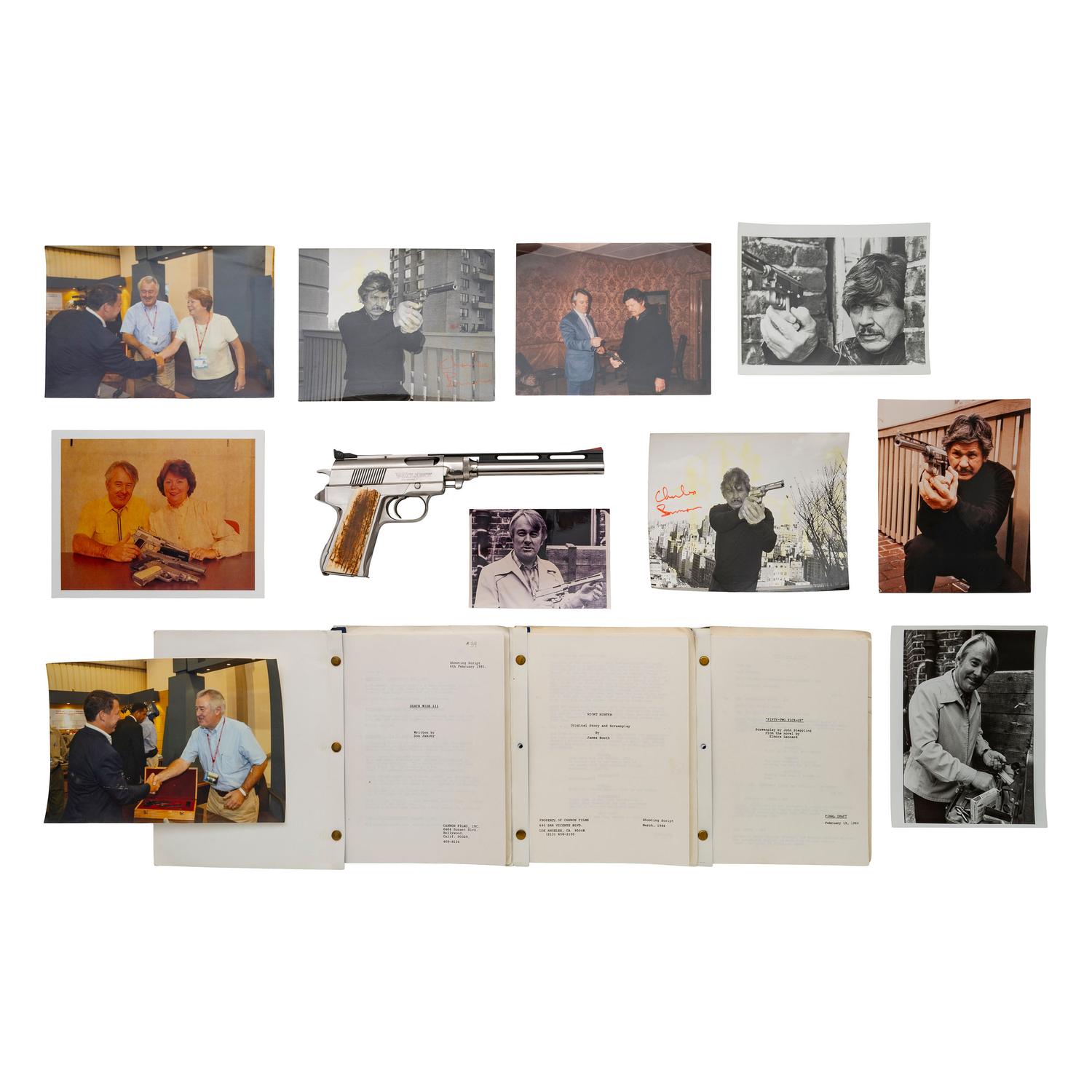 *Wildey Survivor Pistol Presented to Linda Moore with Archive