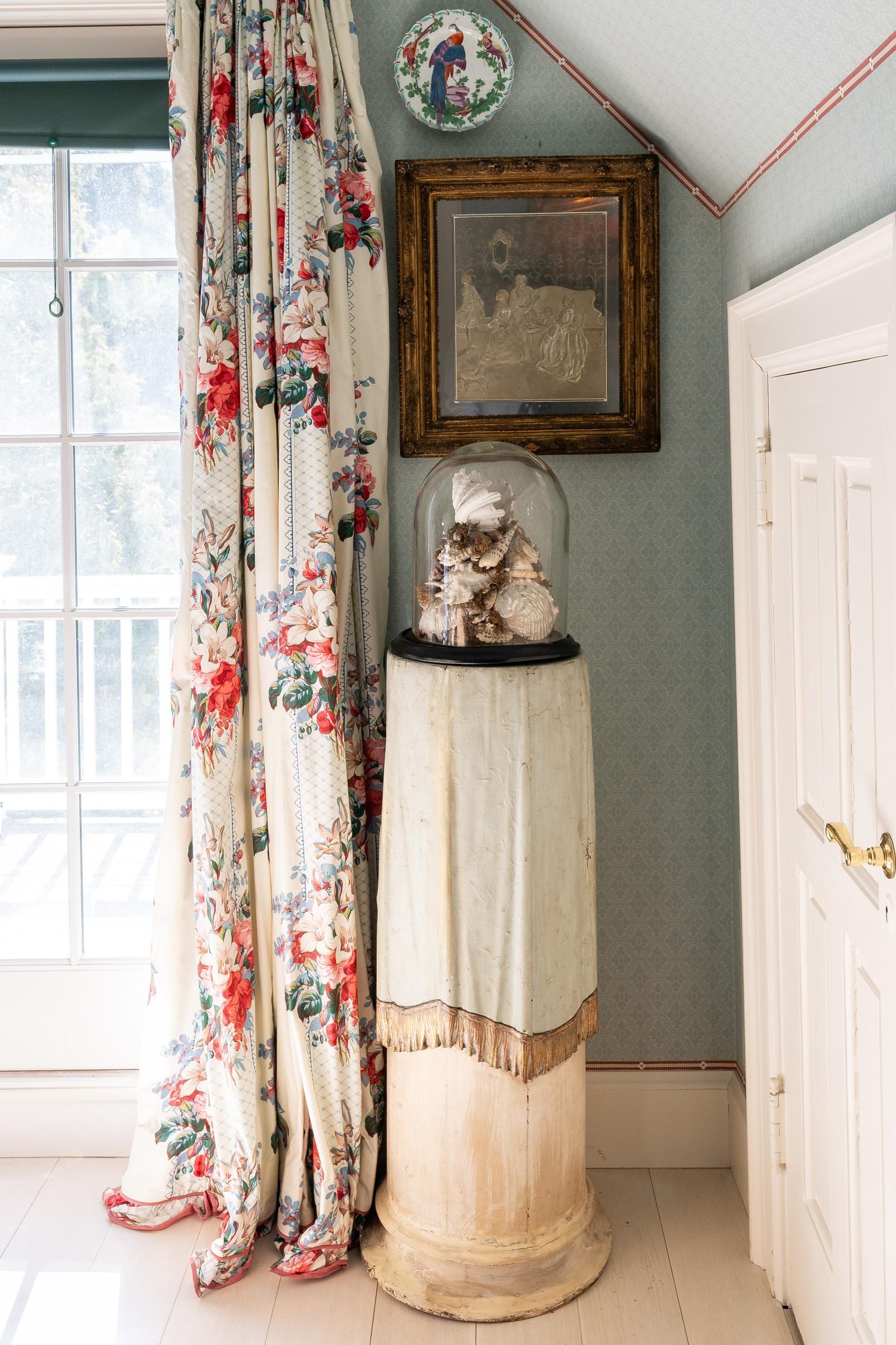 A Pair of Continental Painted and Parcel Gilt Tromp l'Oeil Pedestals