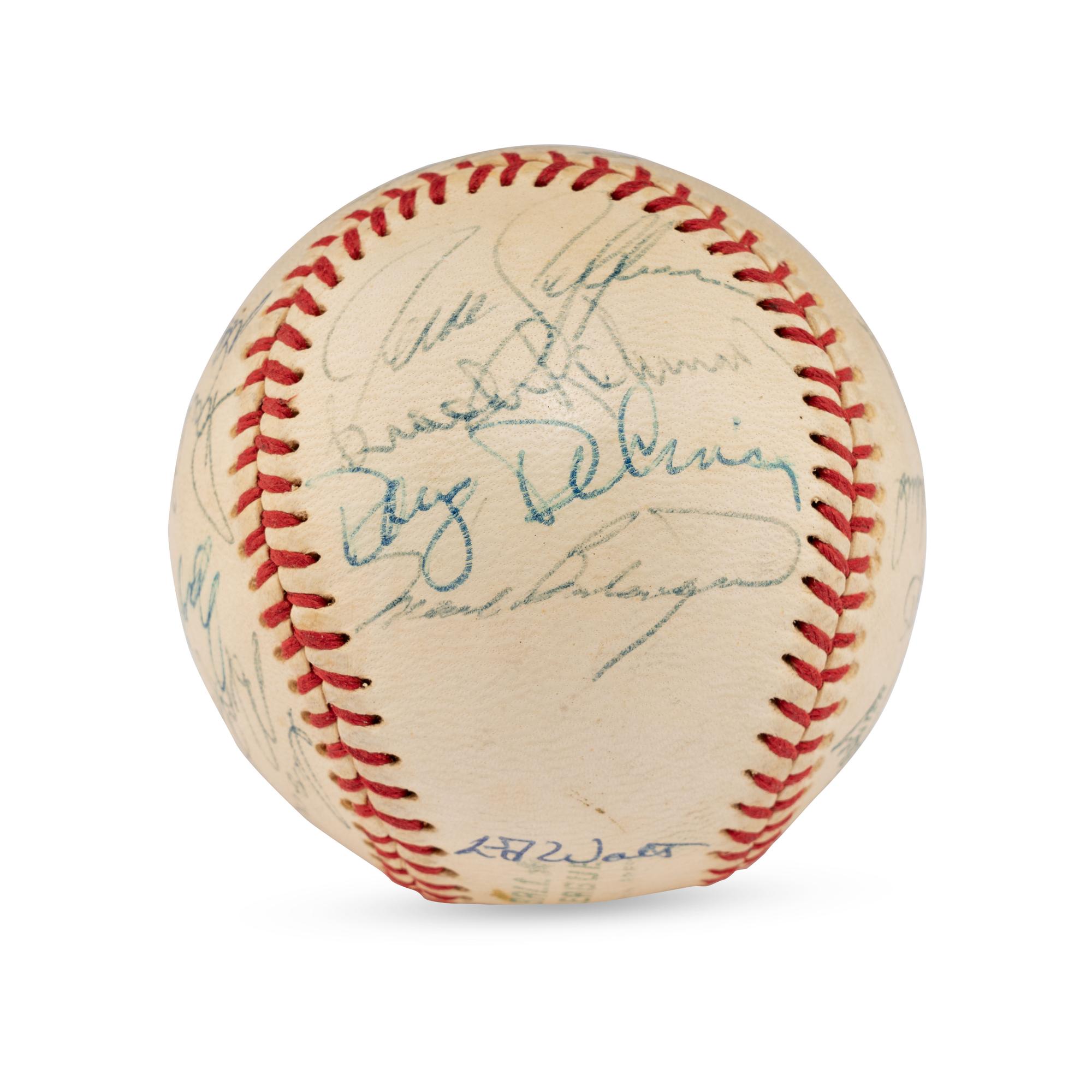 A 1973 Baltimore Orioles Team Signed Autograph Baseball (JSA Letter of Authenticity)
