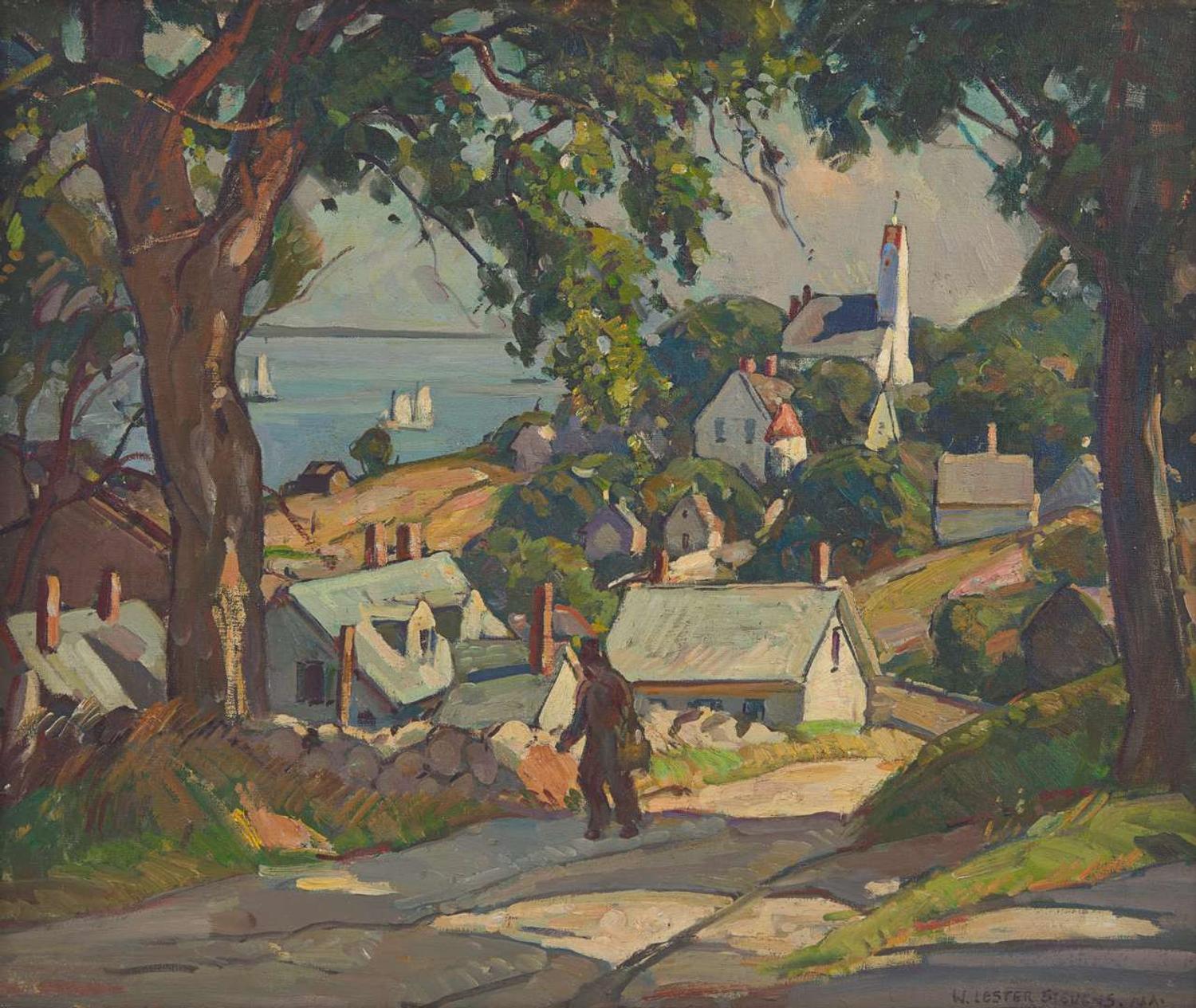 William Lester Stevens (American, 1888-1969) - Pigeon Hill, Rockport