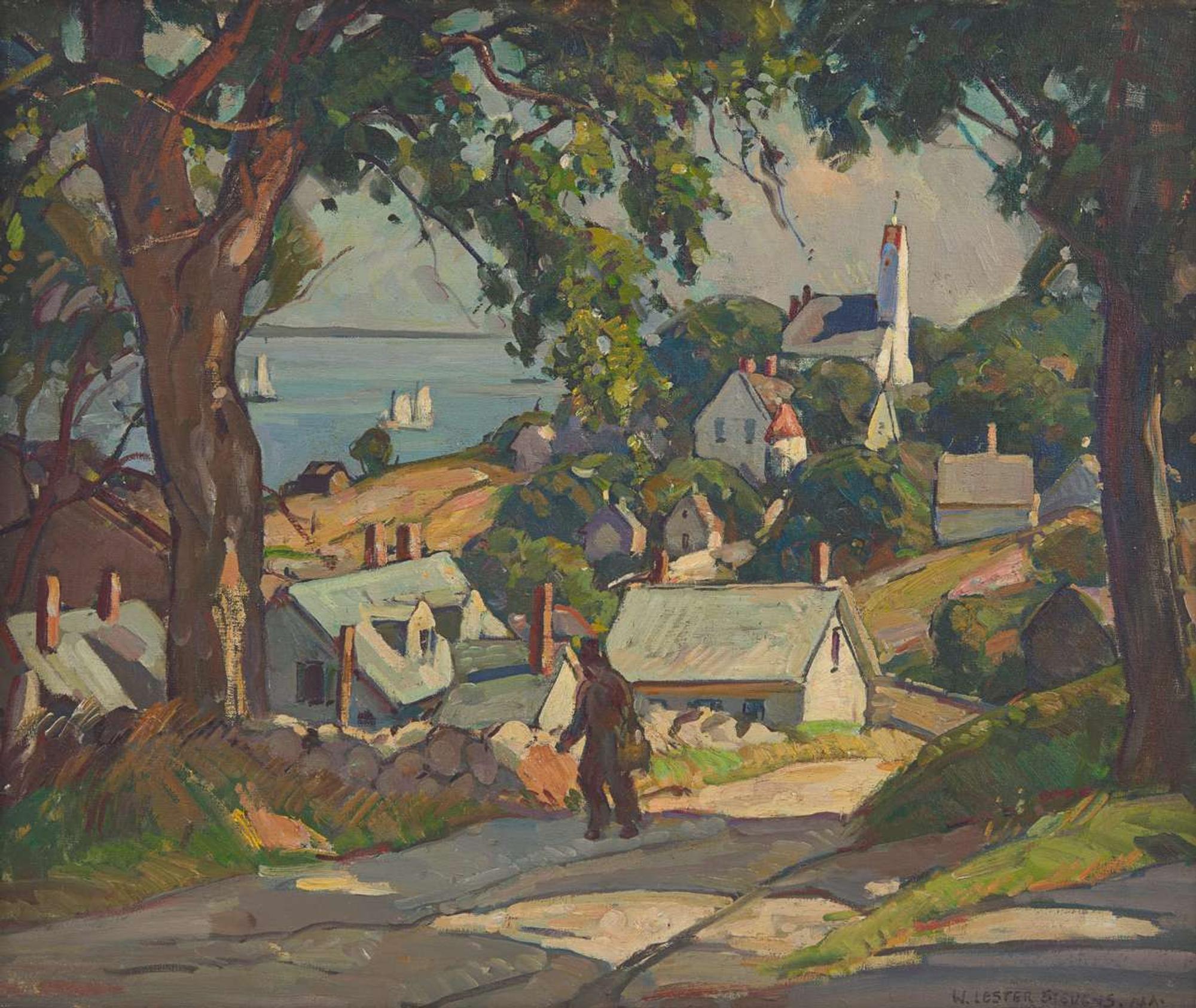 William Lester Stevens (American, 1888-1969) - Pigeon Hill, Rockport