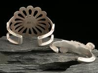 Navajo Silver and Turquoise Cuff Bracelets
