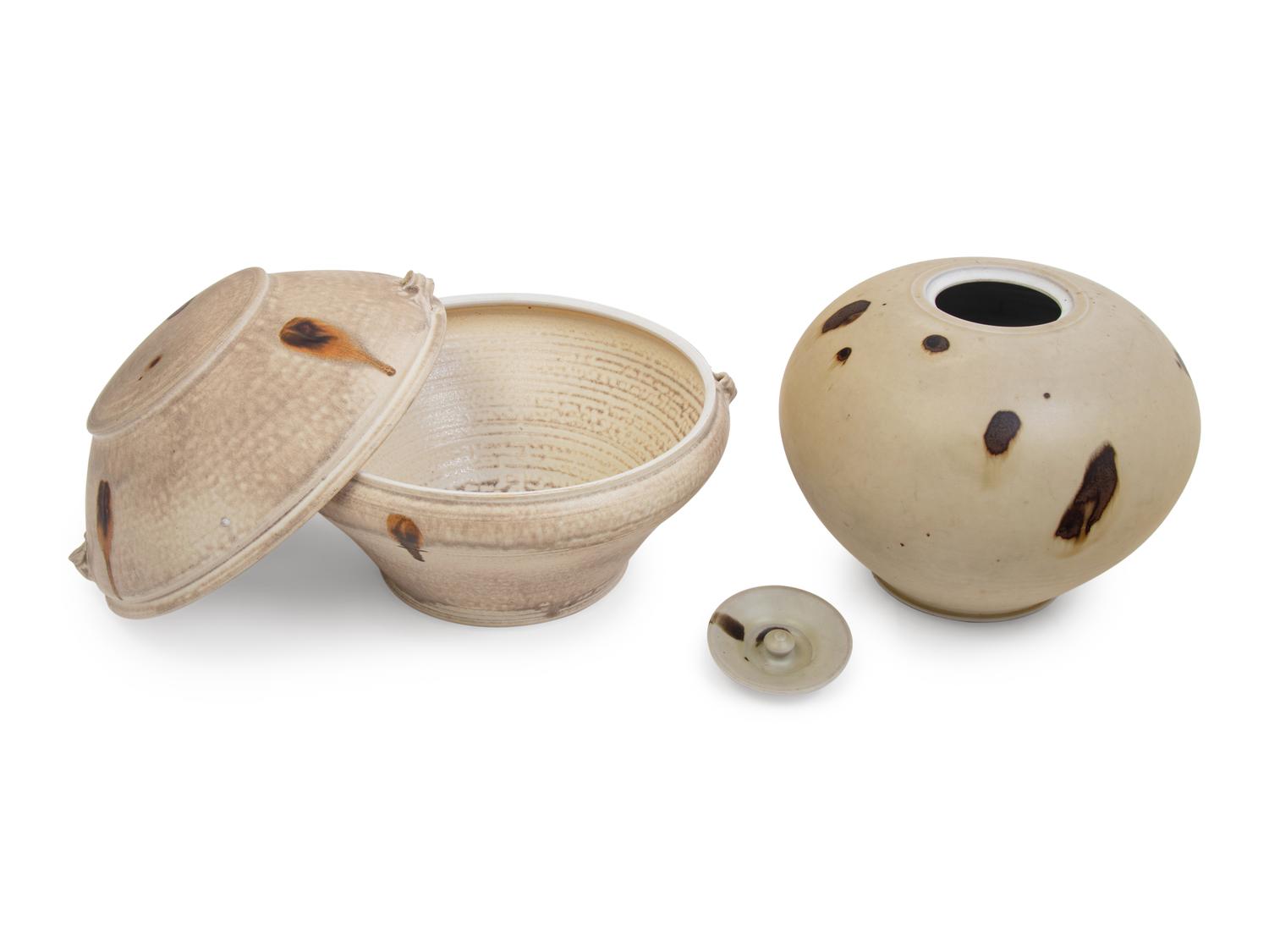 Two Lidded Vases