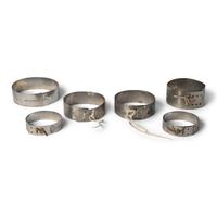 Collection of German Silver Arm Bands, Caesar Family PLUS