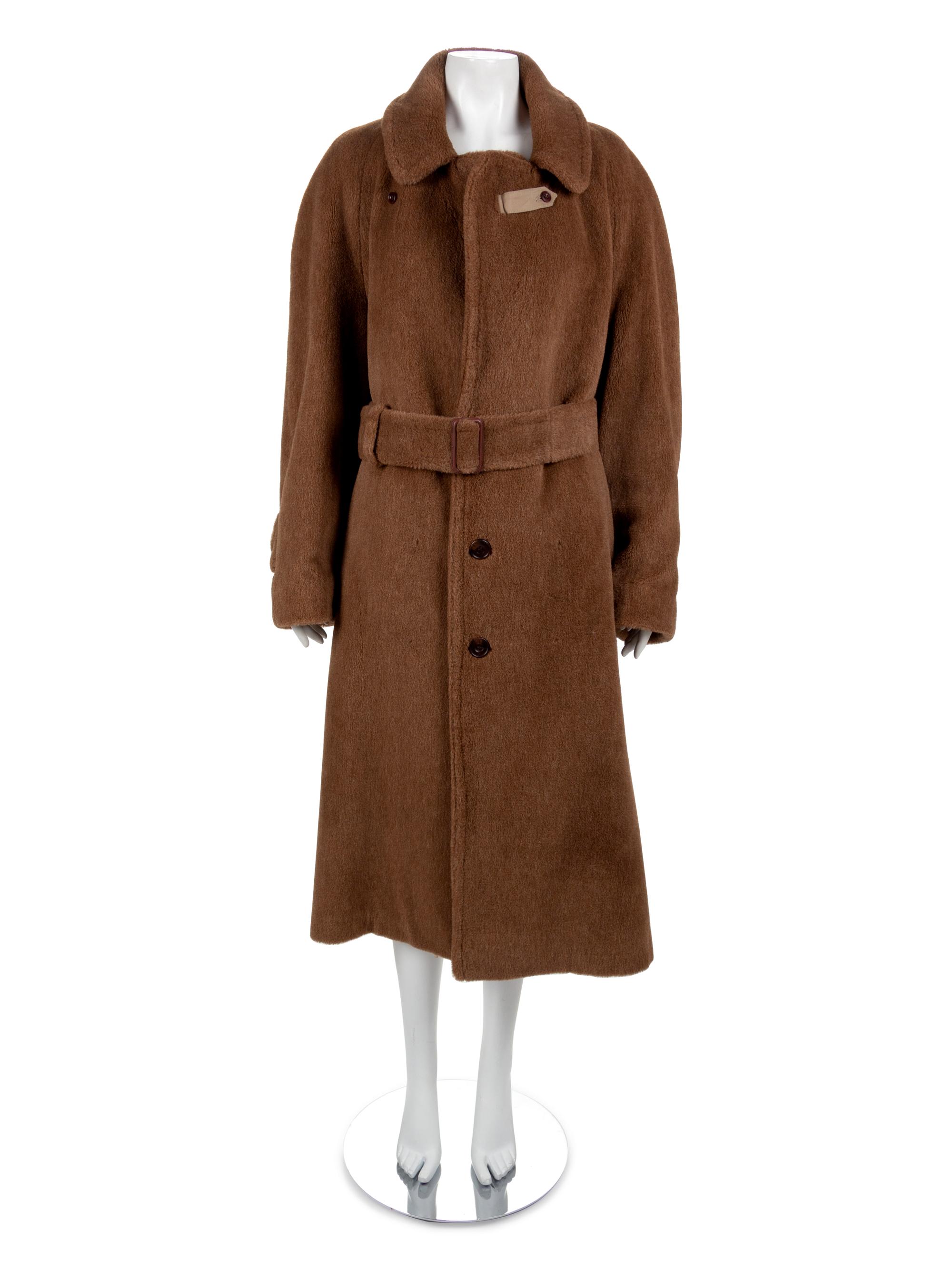 Men's Sulka Brown Alpca Coat, 1980-90s
