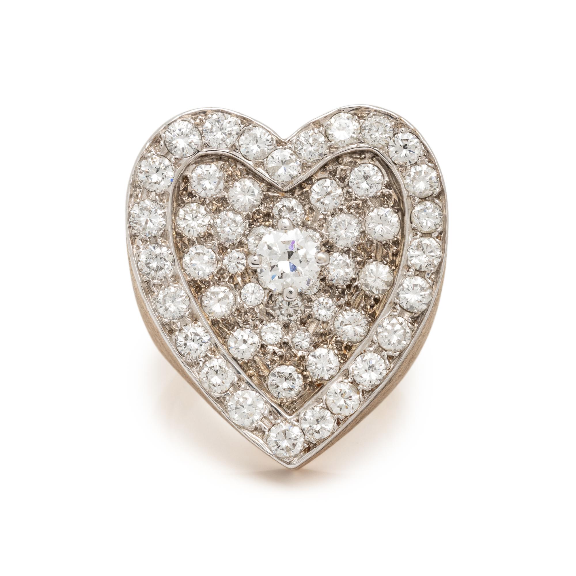 DIAMOND HEART RING