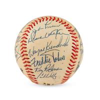 A 1985 Cincinnati Reds Team Signed Autograph Baseball