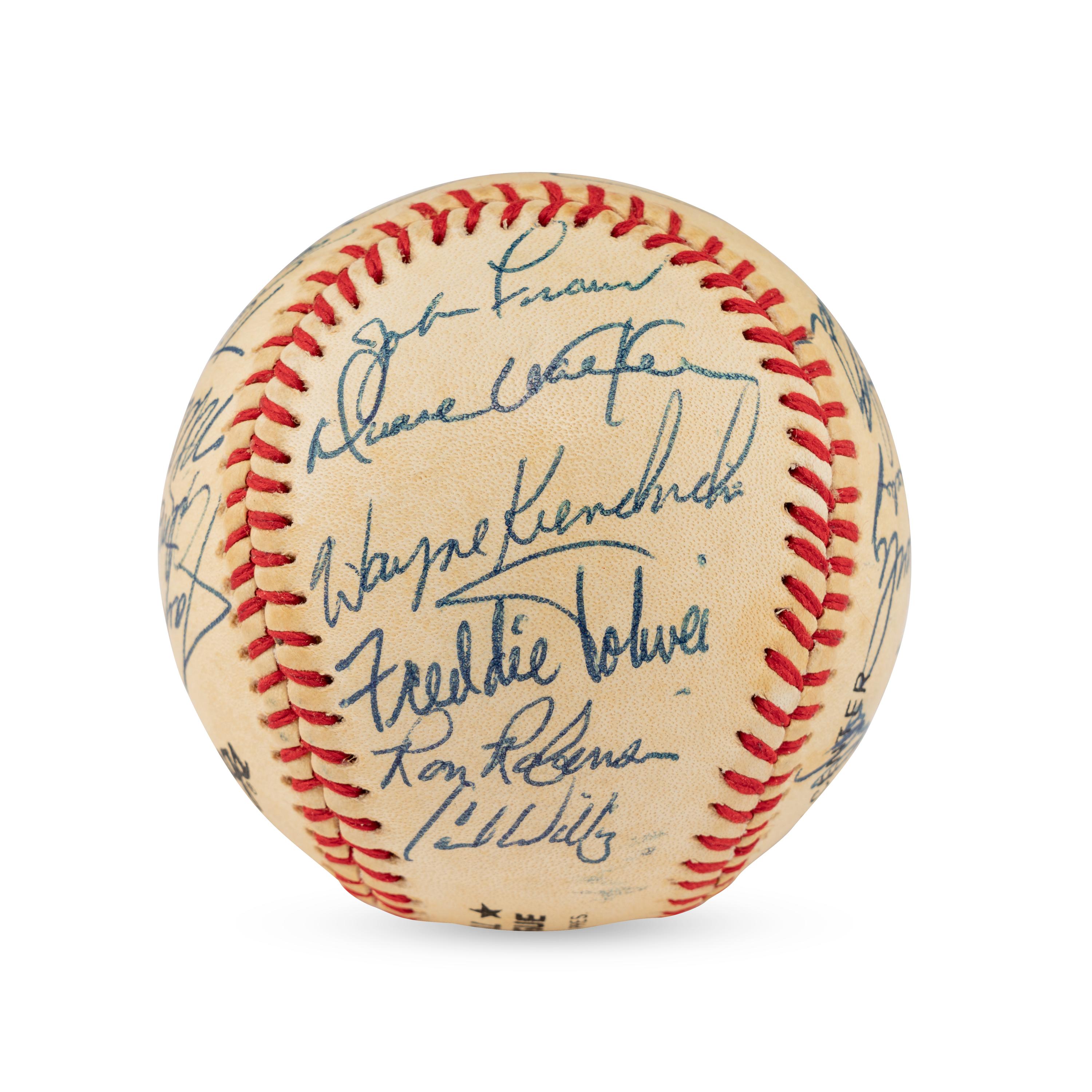 A 1985 Cincinnati Reds Team Signed Autograph Baseball