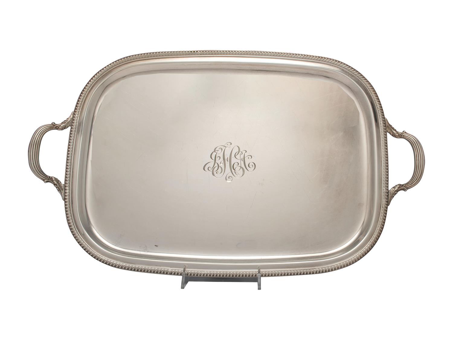 An American Silver Service Tray