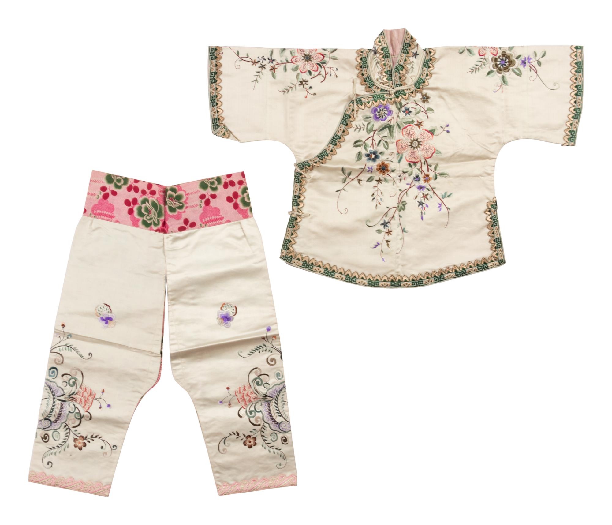 A Group of Chinese Embroidered Silk Clothes