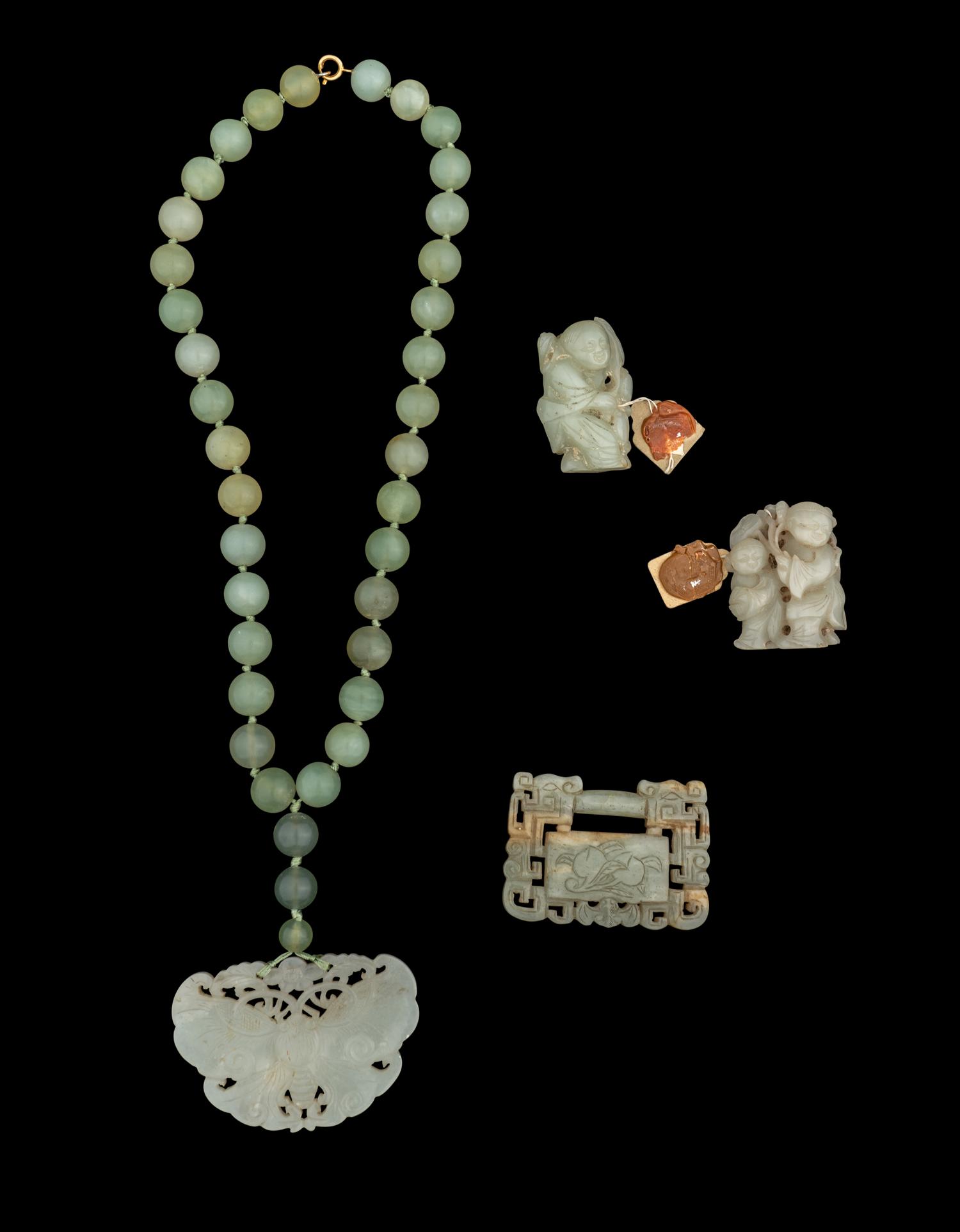 Four Chinese Jade Carvings