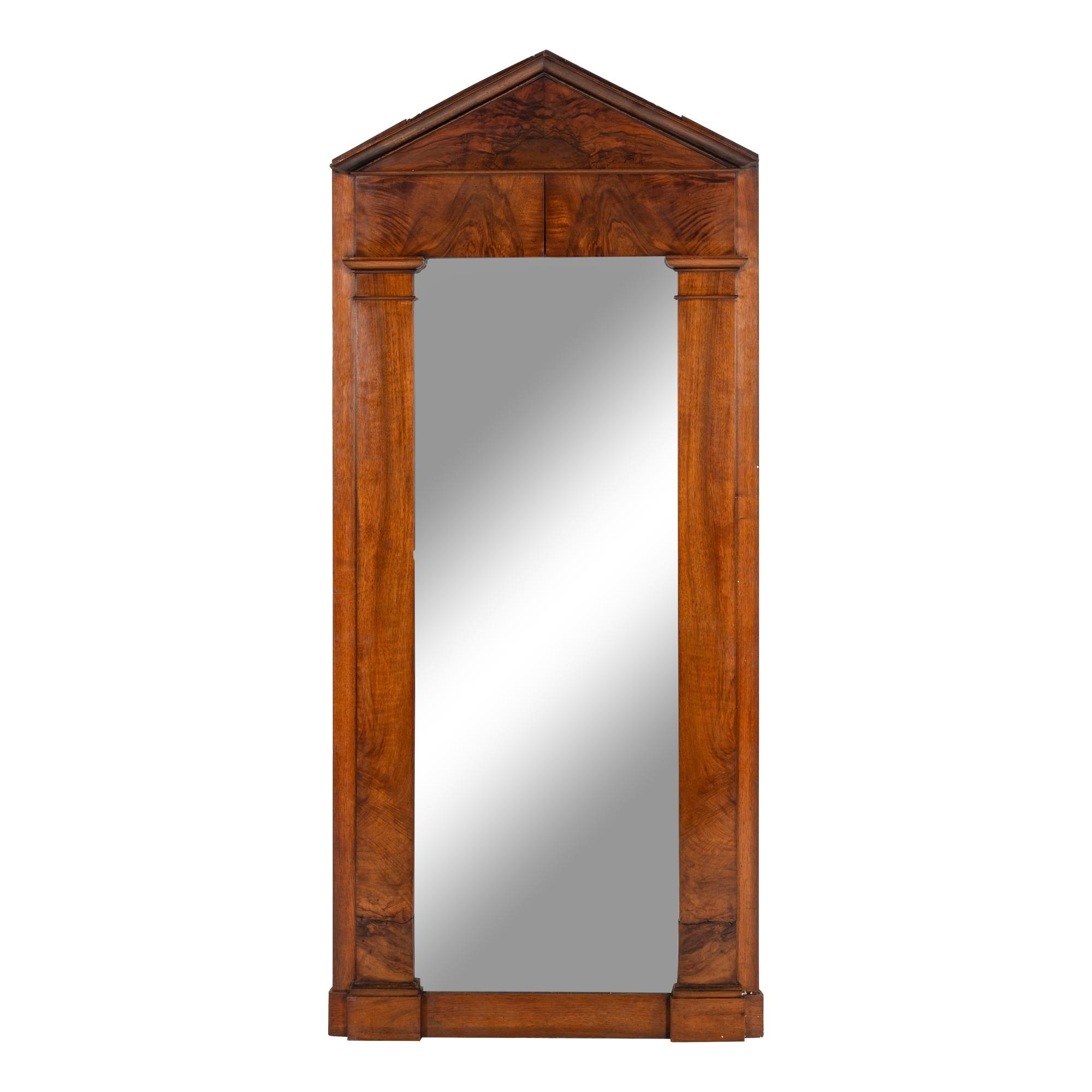An Empire Walnut Pier Mirror
