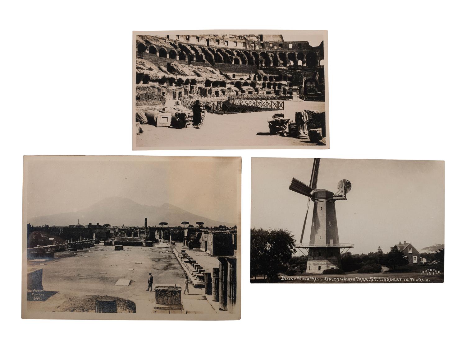 [POSTCARDS]. A group of 101 international RPPCs and photographs.