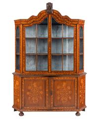 A Dutch Marquetry Bookcase