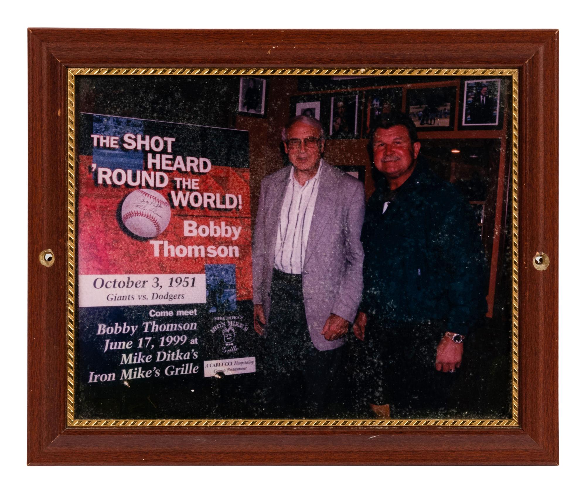 A Group of Ten Candid and Personal Photographs from Mike Ditka’s Restaurant