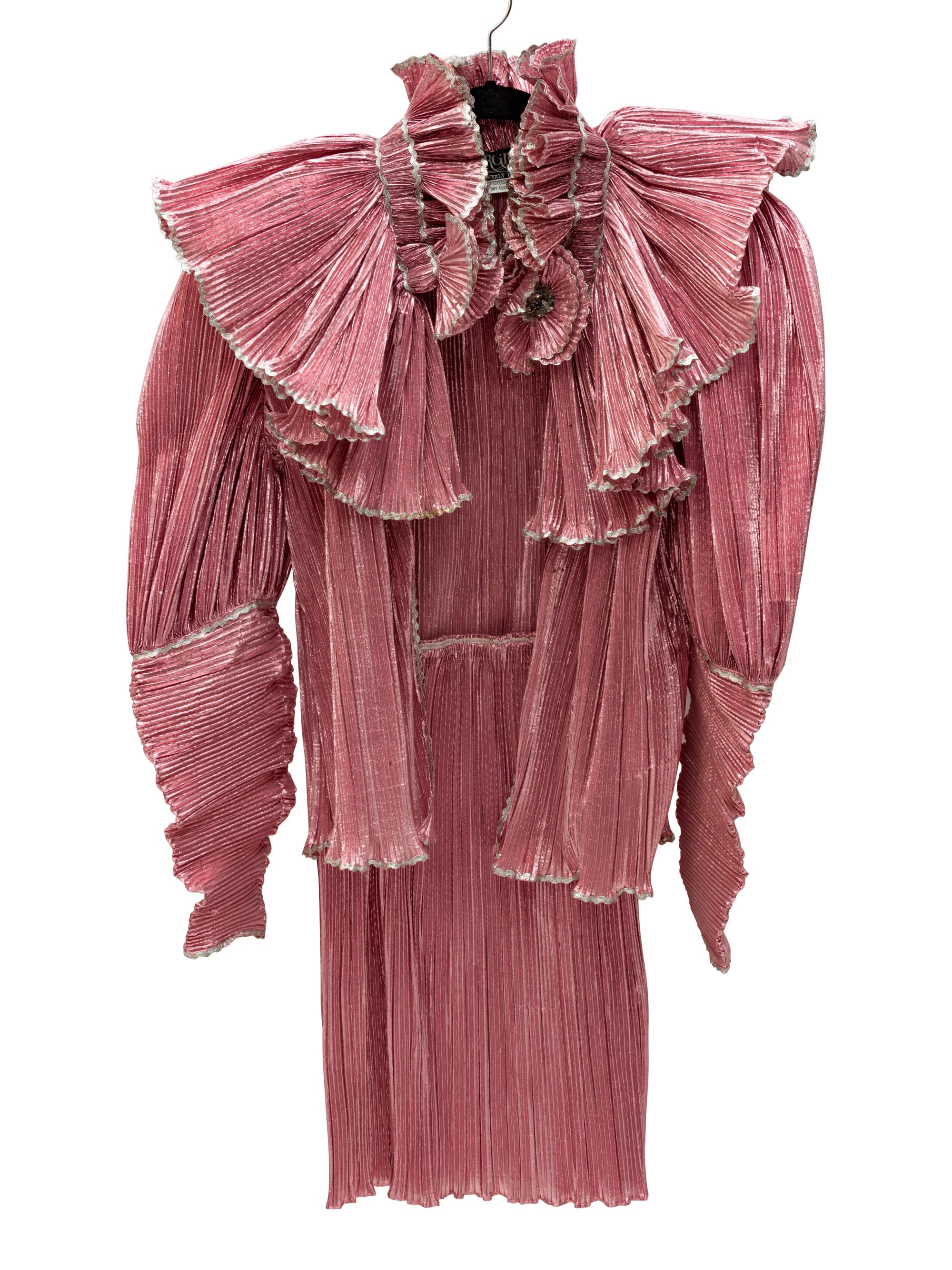 Three Crimped Metallic Organza Rodeo Costume Tops