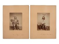 SHINDLER, Antonio Zeno (1823-1899), photographer. A group of 6 albumen photographs of Yankton Sioux Indians. [Washington, DC, 1867].