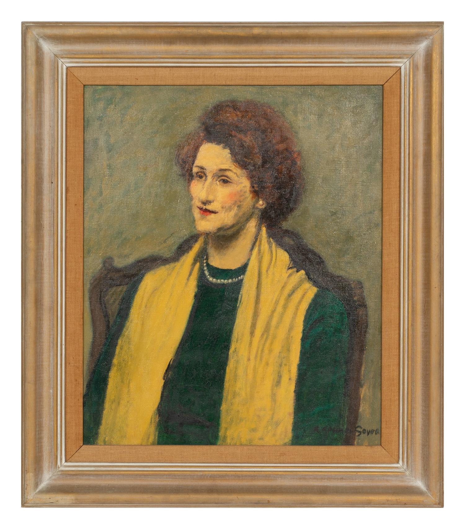 Portrait of a Woman with Yellow Scarf