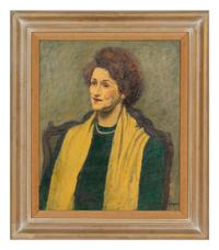 Portrait of a Woman with Yellow Scarf
