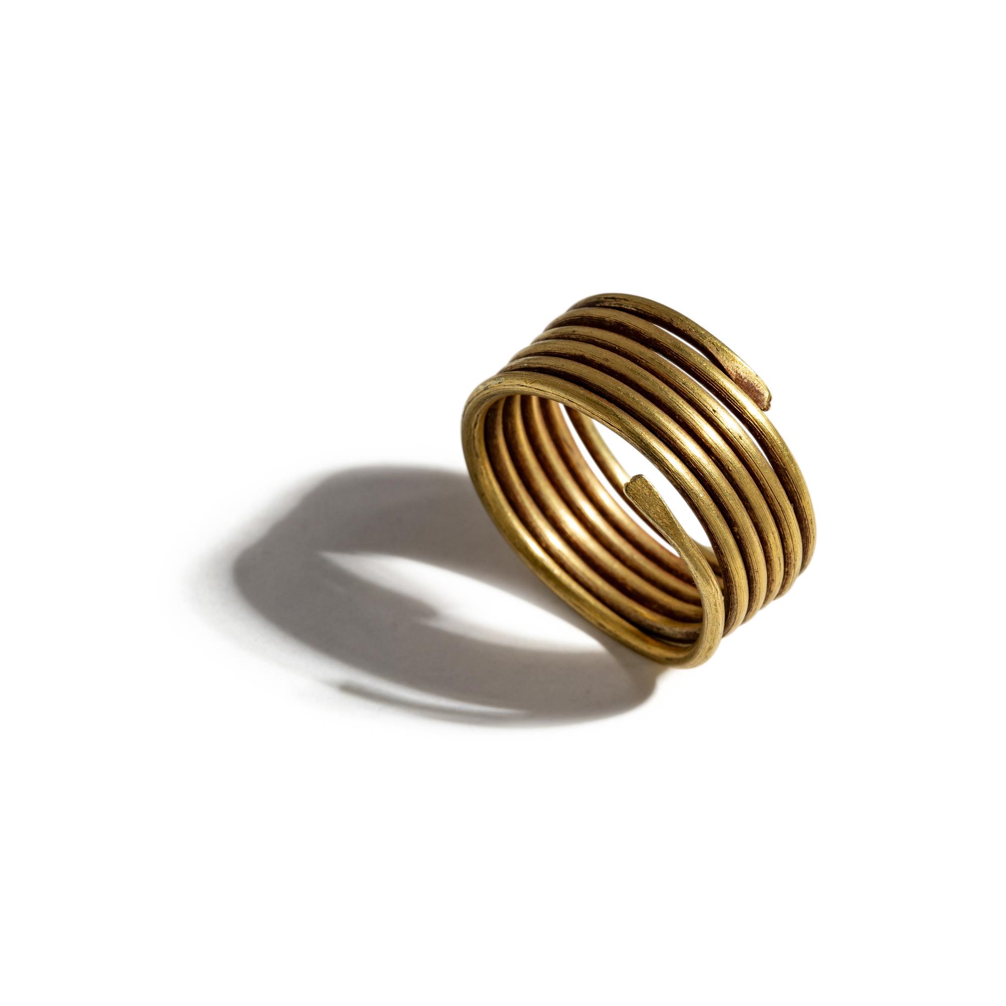 A Roman Gold Spiral Finger Ring