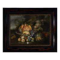Manner of Maximilian Pfeiler (Czech, 1656–1746) — Still Life with Melon, Peaches, Grapes, and Figs