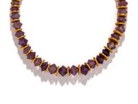 A Jean Mahie Bead Necklace — with Hellenistic Amethyst Beads and Modern Gold Spacers