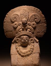 A Maya Rattle Figure