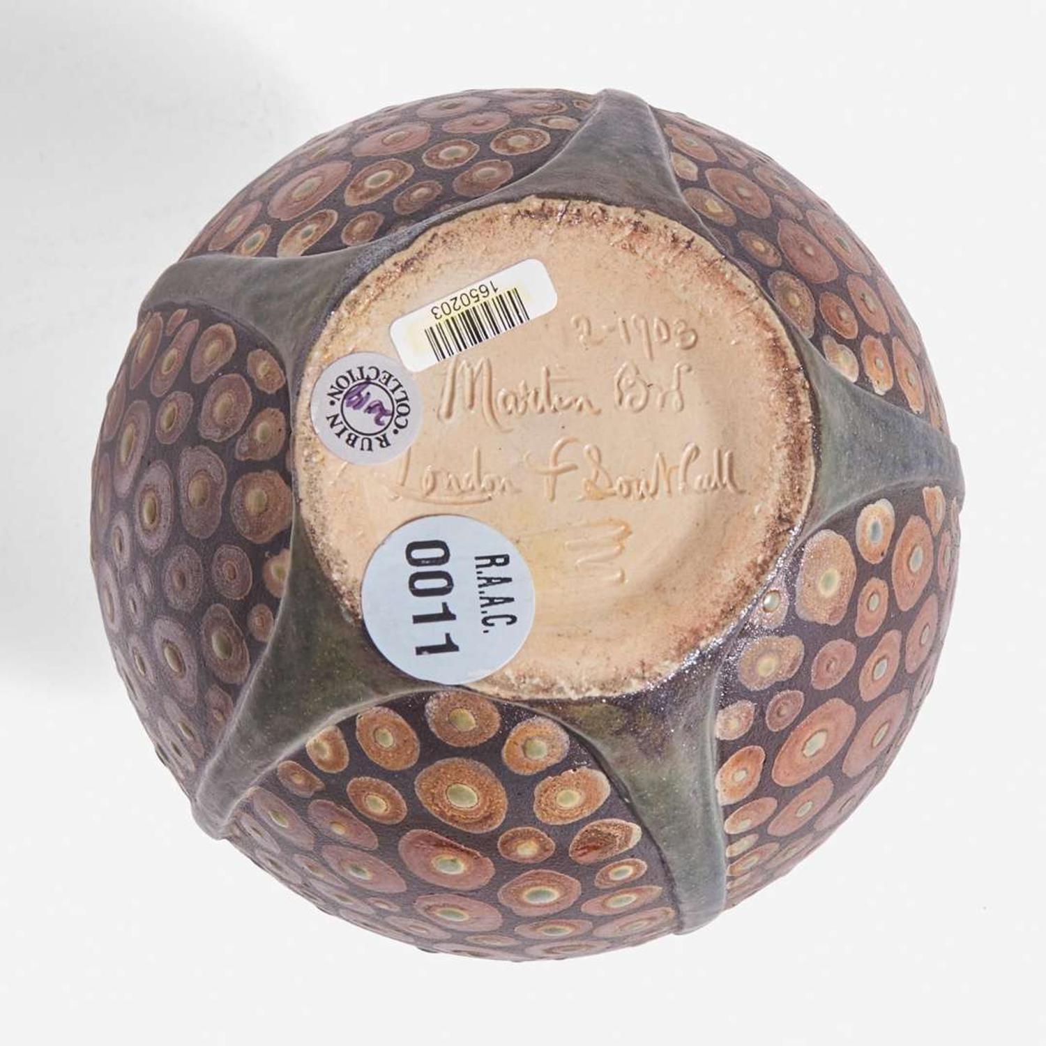 Martin Brothers (English, active 1873-1914) Double Gourd Buttressed Vase, Martin Brothers, UK, 1903