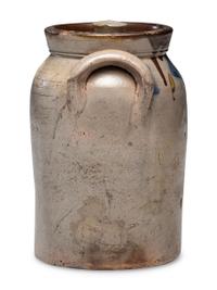 A J. Bennage and J. A. Sutherland One-Gallon Lidded Stoneware Jar
