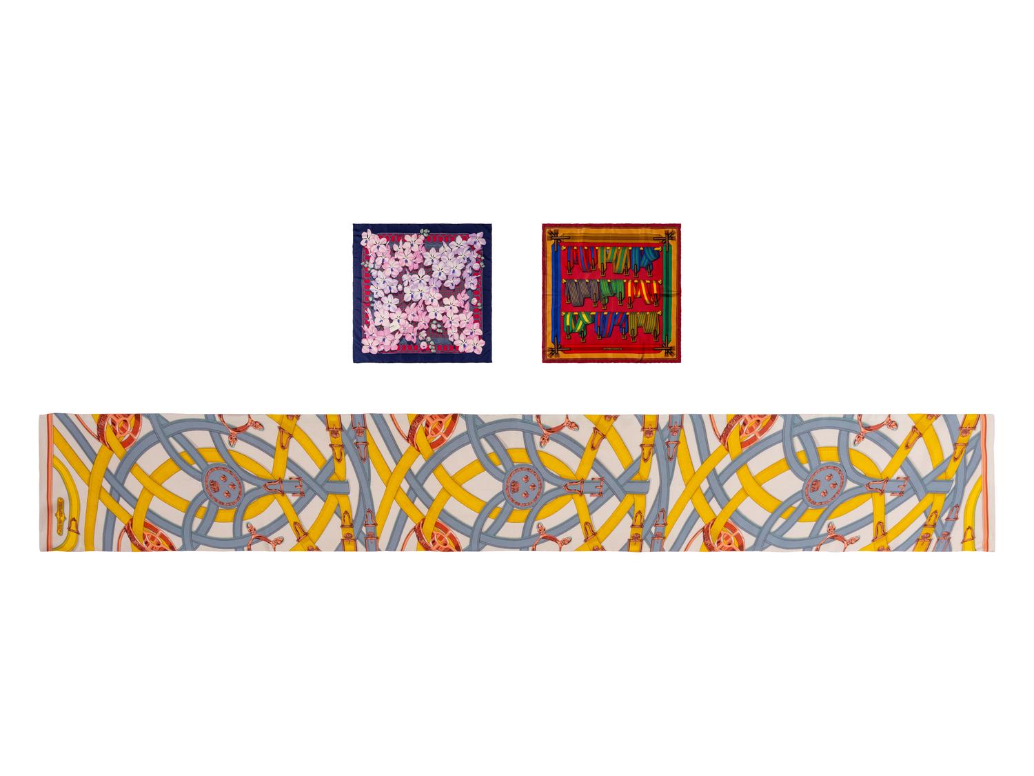 Three Hermès Scarves