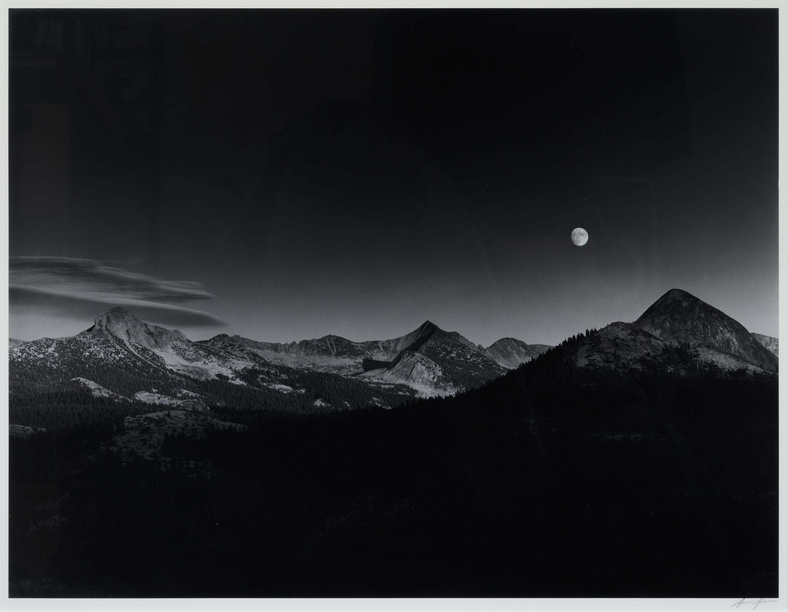 Sierra Nevada: Autumn Moon, The High Sierra From Glacier Point