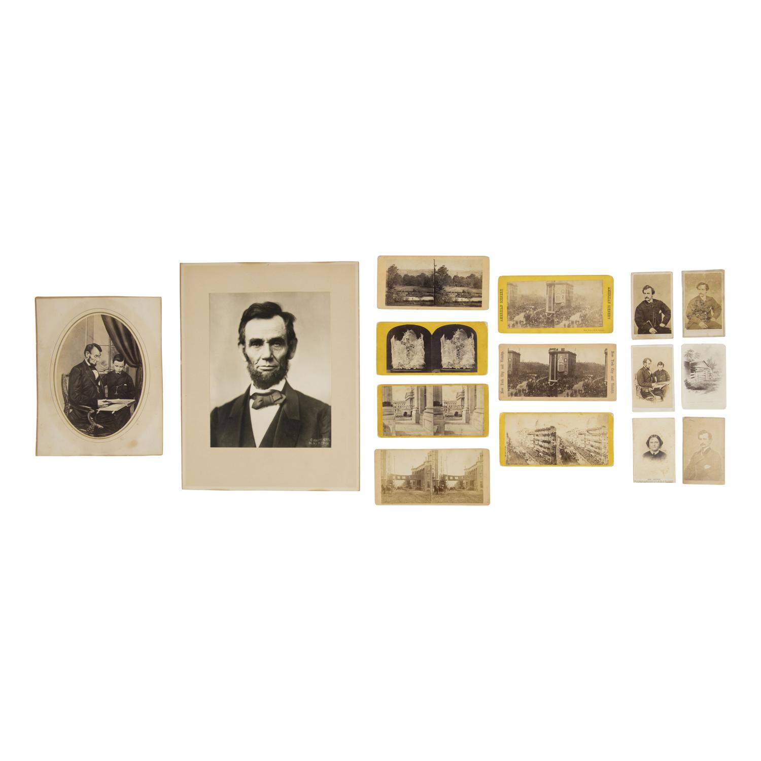 [Lincoln, Abraham]. A photographic study of Lincoln, his family, funeral, and related subjects.