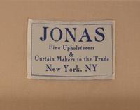 A Pair of Custom Leather-Upholstered Ottoman Tables Supplied by Jonas, New York