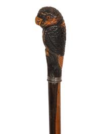 Three Zoomorphic Walking Sticks