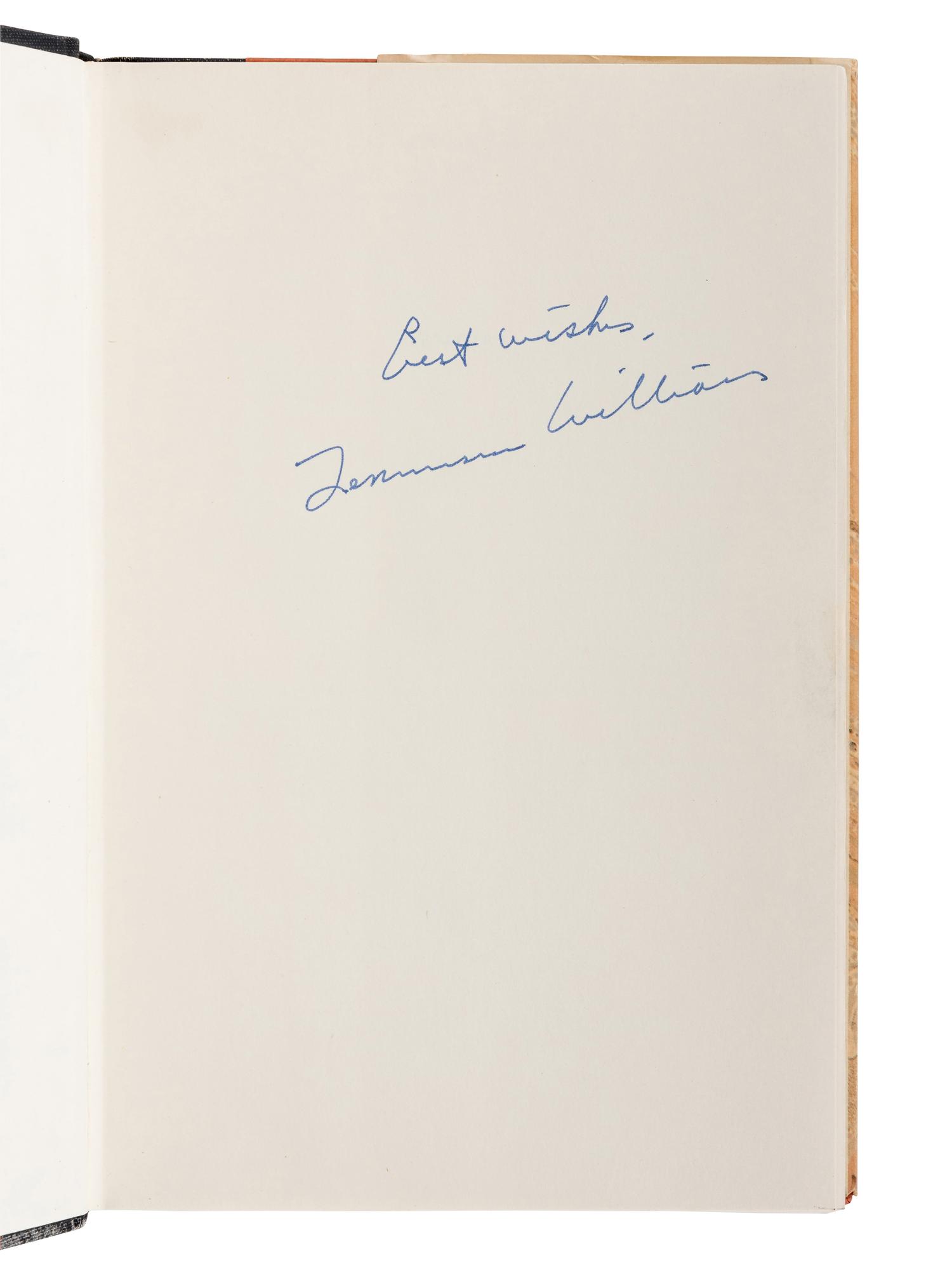 WILLIAMS, Tennessee (1911-1983). Memoirs . Garden City: Doubleday & Company, Inc., 1975.