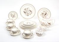 A Wedgwood Partial Dinner Service Diameter of plate 10 inches. — 20TH CENTURY