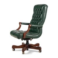 A Georgian Style Leather Upholstered Desk Chair