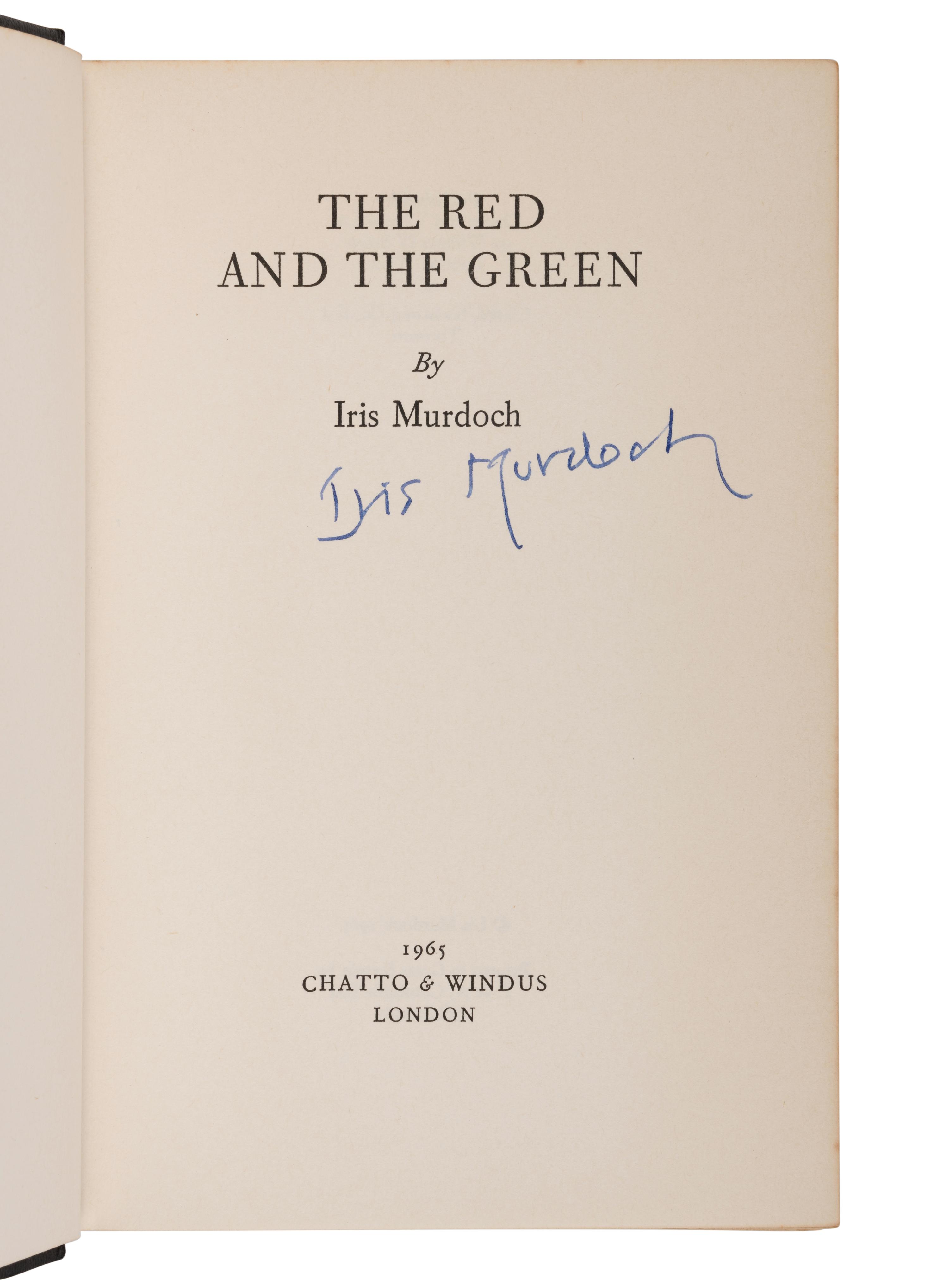 MURDOCH, Iris (1919-1999). The Red and the Green. London: Chatto & Windus, 1965.