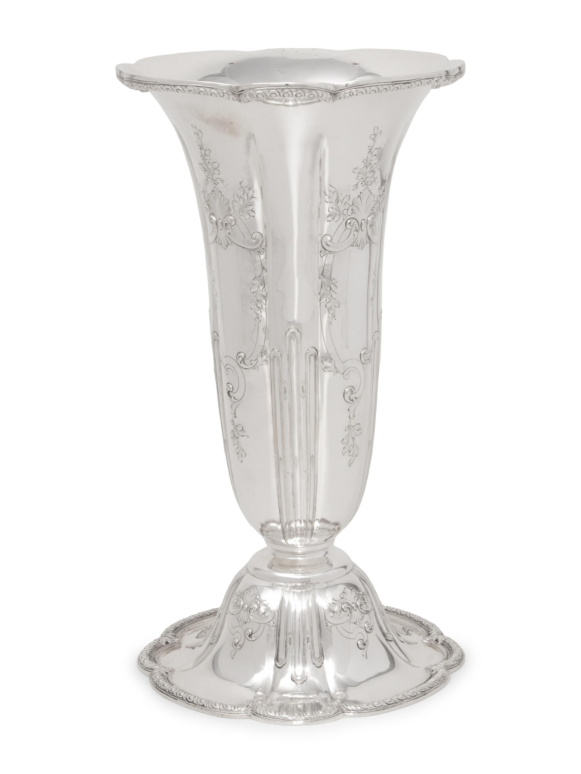 An American Silver Vase